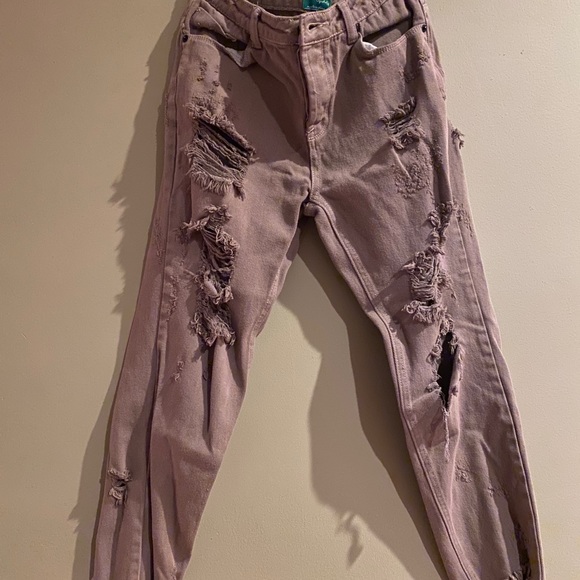 Brown distressed khakis - Picture 2 of 2